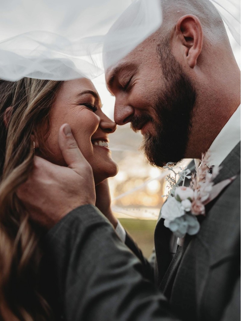 Wedding floral details in blush pink and beige with bridal bouquet and groom boutonniere1440-1066.6666666667