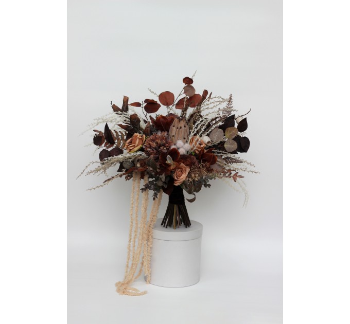 Neutral Brown & Cream Bridal Wedding Bouquet