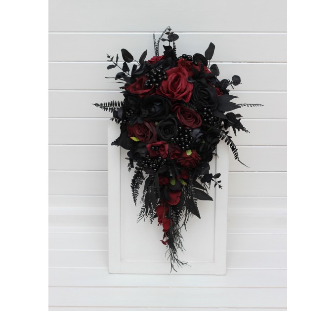 Black and Burgundy Wedding Bouquets – Gothic & Moody Bridal and Bridesmaid Designs