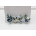 Wedding Boutonnieres in Dusty Blue & White | Faux Flower Accessories
