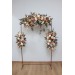 Terracotta & Ivory Wedding Arch Arrangement | Faux Orange & Ivory Fall Wedding Flowers