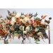 Terracotta & Ivory Wedding Arch Arrangement | Faux Orange & Ivory Fall Wedding Flowers