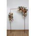 Flower Arch Arrangement in Burnt Orange & Ivory | Faux Floral Archway for Wedding