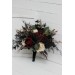 Burgundy, Black, Gold, and Ivory Wedding Bouquets – Bridal and Cascading Faux Bouquets