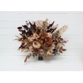 Wedding Bouquets in Cinnamon, Terracotta & Beige | Faux Bridal & Bridesmaid Bouquets