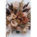 Wedding bouquets in cinnamon terracotta beige colors. Bridal bouquet. Faux bouquet. Bridesmaid bouquet. 5118