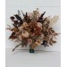Wedding Bouquets in Cinnamon, Terracotta & Beige | Faux Bridal & Bridesmaid Bouquets