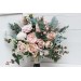 Wedding bouquets in blush pink colors. Bridal bouquet. Faux bouquet. Bridesmaid bouquet. 5088