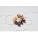 Wedding Boutonnieres & Wrist Corsage in Terracotta, Ivory, Rust & Orange | Faux Flower Accessories