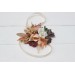 Wedding Boutonnieres & Wrist Corsage in Terracotta, Ivory, Rust & Orange | Faux Flower Accessories