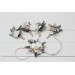 Wedding Boutonnieres & Wrist Corsage in White & Beige | Faux Flower Accessories