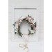 White beige flower crown. Hair wreath. Flower girl crown. Wedding flowers. 5119-0023