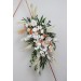 Pampas Grass & Orchid Flower Arch Arrangement | Boho & Beach Wedding Floral Archway