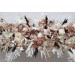 Flower Arch Arrangement in Beige, White & Brown | Faux Floral Archway for Wedding