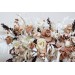 Flower Arch Arrangement in Beige, White & Brown | Faux Floral Archway for Wedding