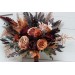 Wedding Bouquets in Burgundy & Terracotta | Faux Bridal & Bridesmaid Bouquets