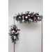 Flower Arch Arrangement in Burgundy, Ivory & Navy Blue | Faux Floral Archway for Wedding