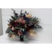 Wedding Bouquets in Burgundy, Navy Blue, Dusty Rose & Gold | Faux Bridal & Bridesmaid Bouquets