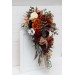 Burgundy, Rust, Ivory & Cinnamon Wedding Bouquets | Cascading Bridal & Bridesmaid Bouquets