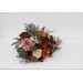Burgundy, Rust, Ivory & Cinnamon Wedding Bouquets | Cascading Bridal & Bridesmaid Bouquets