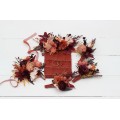 Wedding Boutonnieres & Wrist Corsage in Burgundy & Terracotta | Faux Flower Accessories