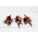 Wedding Boutonnieres & Wrist Corsage in Burgundy & Terracotta | Faux Flower Accessories