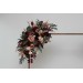 Burgundy Red & Dusty Rose Wedding Arch Flowers | Fall Wedding Pergola Arrangement