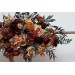 Flower arch arrangement in burgundy burnt orange rust peach colors. Arbor flowers. Floral archway. Faux flowers for wedding. 0502