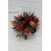 Wedding bouquets in rust burgundy cinnamon orange color theme. Bridal bouquet.Cascading bouquet. Faux bouquet. Bridesmaid bouquet 0033