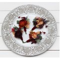 Wedding Boutonnieres & Wrist Corsage in Burgundy, Burnt Orange, Rust & Peach | Faux Flower Accessories
