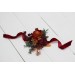 Wedding Boutonnieres & Wrist Corsage in Burgundy, Burnt Orange, Rust & Peach | Faux Flower Accessories