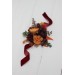 Wedding Boutonnieres & Wrist Corsage in Rust, Burgundy, Cinnamon & Orange | Faux Flower Accessories