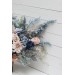 Beige Dahlia & Dusty Navy Blue Wedding Bouquets | Faux Bridal & Bridesmaid Bouquets