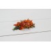 Flower comb in rust terracotta burnt orange color scheme. Wedding accessories for hair. Bridal flower comb. Bridesmaid floral comb. 0505