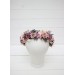 Mauve blush pink flower crown. Hair wreath. Flower girl crown. Wedding flowers. 0503