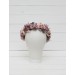 Mauve blush pink flower crown. Hair wreath. Flower girl crown. Wedding flowers. 0503