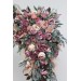 Mauve & Blush Pink Flower Arch Arrangement | Faux Floral Archway for Wedding