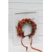 Rust terracotta burnt orange flower crown. Hair wreath. Flower girl crown. Wedding flowers. 0505