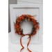 Rust terracotta burnt orange flower crown. Hair wreath. Flower girl crown. Wedding flowers. 0505