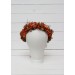 Rust terracotta burnt orange flower crown. Hair wreath. Flower girl crown. Wedding flowers. 0505