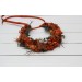 Rust terracotta burnt orange  flower crown. Hair wreath. Flower girl crown. Wedding flowers. 0505