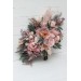 Wedding bouquets in mauve blush pink colors. Bridal bouquet. Cascading bouquet. Faux bouquet. Bridesmaid bouquet. 0503