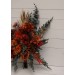 Wedding bouquets in rust terracotta burnt orange  colors. Bridal bouquet.  Faux bouquet. Cascading bouquet. Bridesmaid bouquet. Banksia bouquet. 0505