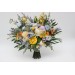 Yellow, Ivory, Dusty Blue & Lavender Bridal and Bridesmaid Bouquets