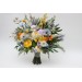 Yellow, Ivory, Dusty Blue & Lavender Bridal and Bridesmaid Bouquets