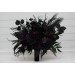 Black, Green & Purple Gothic Moody Bridal and Bridesmaid Bouquets