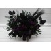 Black, Green & Purple Gothic Moody Bridal and Bridesmaid Bouquets