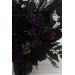 Black, Green & Purple Gothic Moody Bridal and Bridesmaid Bouquets