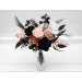 Mini Bouquets for Vases in Dusty Rose, Black, Cinnamon & White