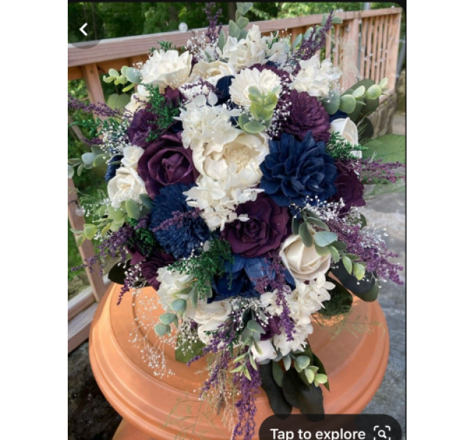 Custom cascading bouquet for Emily